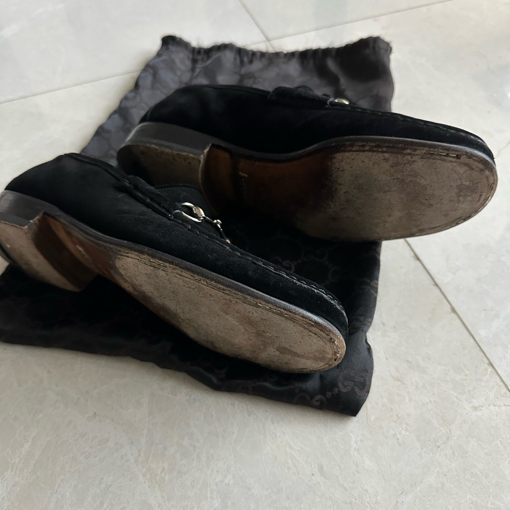 Gucci men’s black suede loafers - Picture 3 of 5